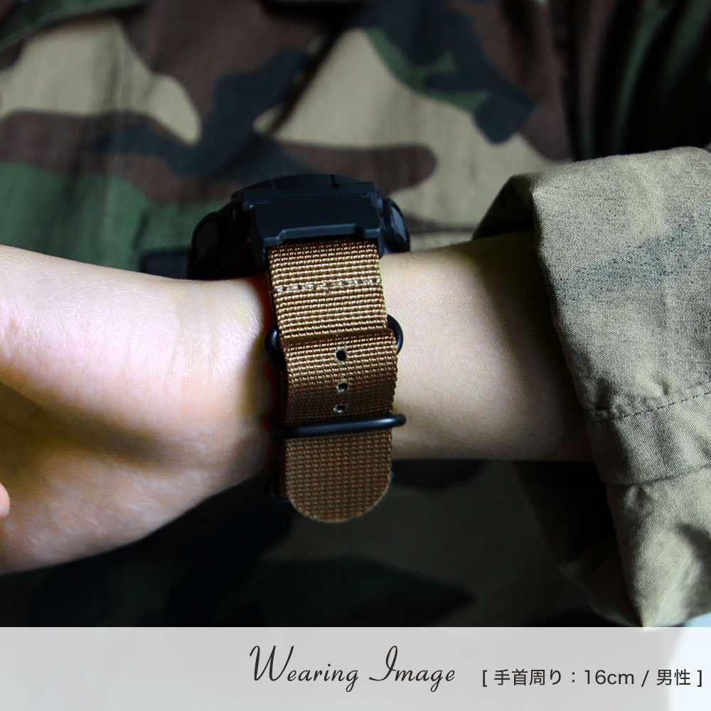 【G-SHOCK 5600 110 9052 互換 アダプター ベルトセット】 MOD ZULU NYLON STRAP LUG ADAPTER ズールーナイロン ラグアダプター 交換用 腕時計 ベルト シングル 引き通しタイプ 3リング ナイロン 24mm