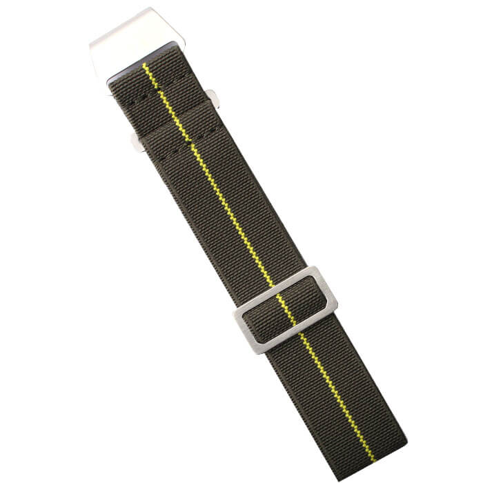 MOD エムオーディー MARINE NATIONAL STRAP 22mm 特殊弾性ナイロン サープラス/イエロー 49850