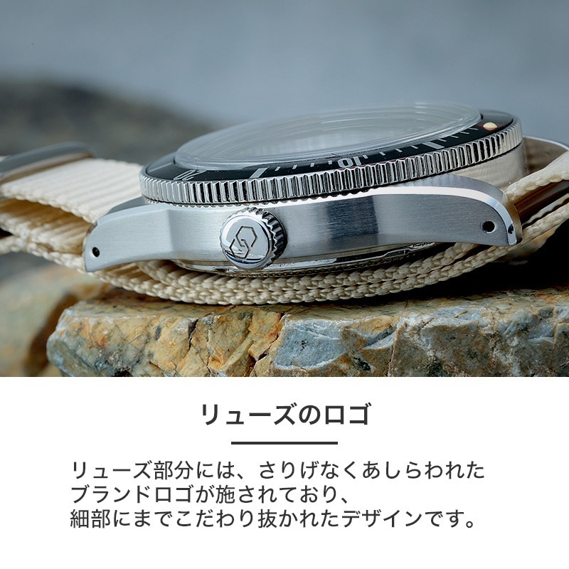 MOD LEGACY レガシー シエラ ソーラー 腕時計 メンズウォッチ ヴィンテージダイバーズデザイン ステンレス ナイロン 38mm