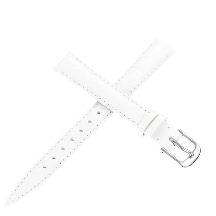 BAMBI バンビ レザーベルト 革ベルト 12mm レザー ホワイト シルバー 49857