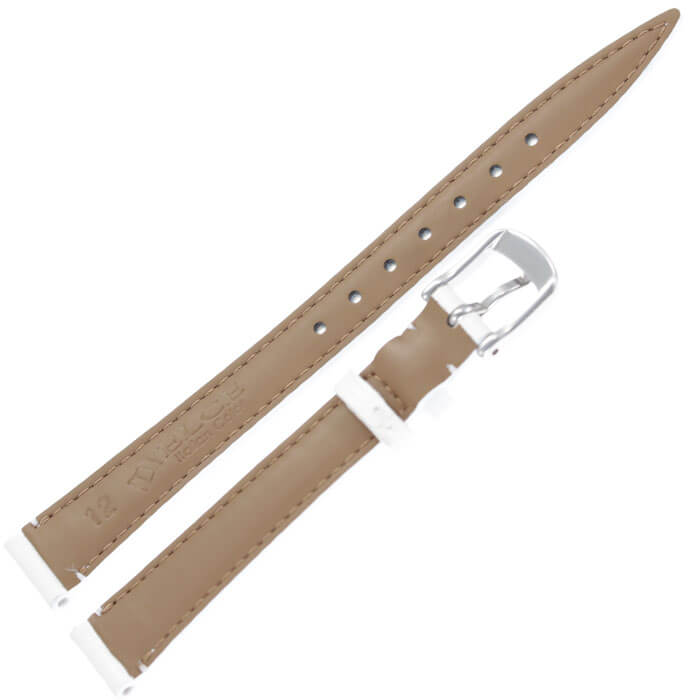 BAMBI バンビ レザーベルト 革ベルト 12mm レザー ホワイト シルバー 49857