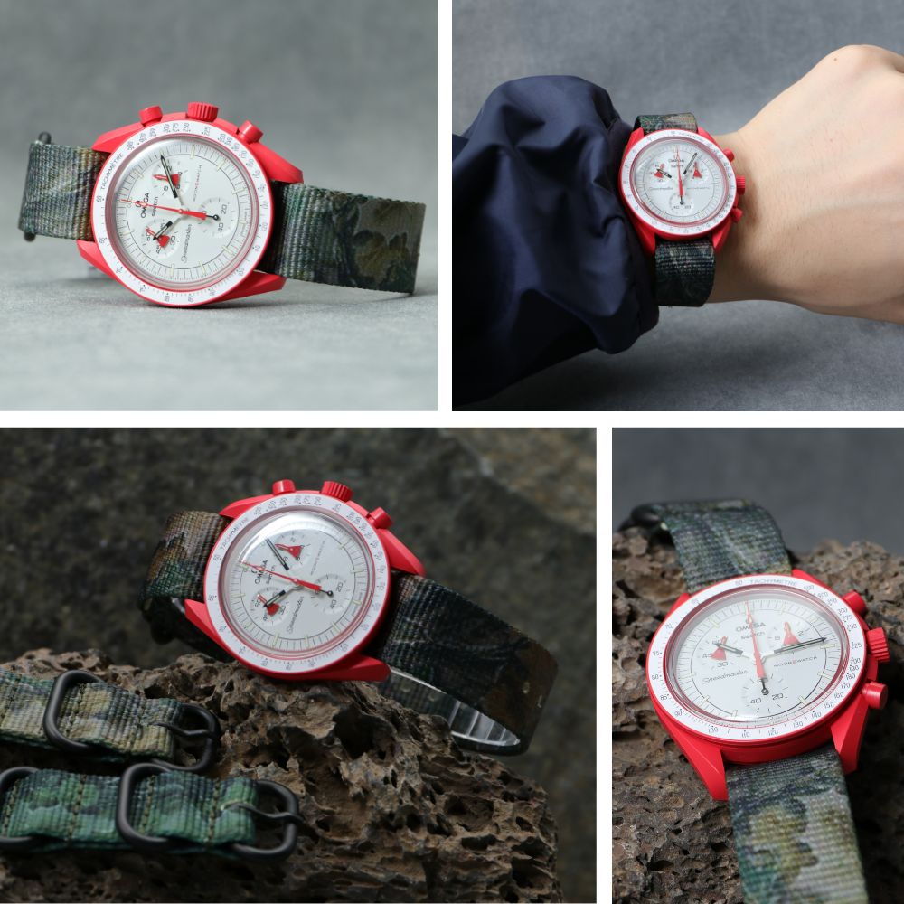 オメガ スウォッチ 対応】OMEGA SWATCH ムーンウォッチ MOD ZULU NYLON