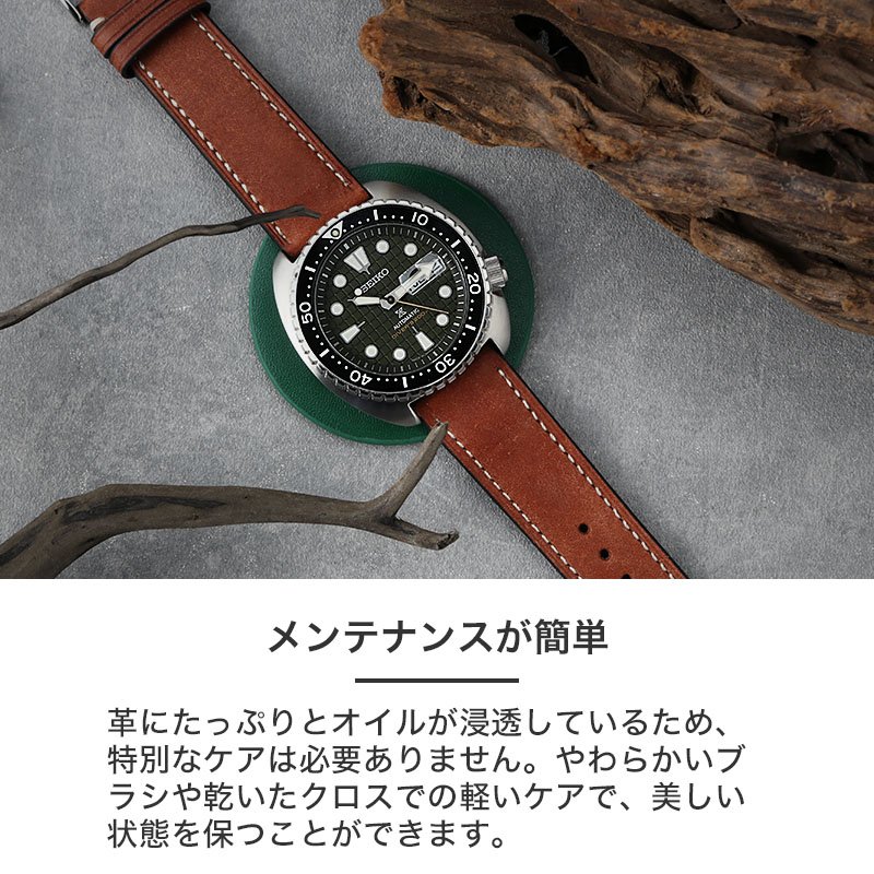 SEIKO プロスペックス　ソーラークロノグラフ V176-0BB0レザーバンド 20mm Super-O Boyer Stainless Steel Band for Seiko Alpinist SARB017