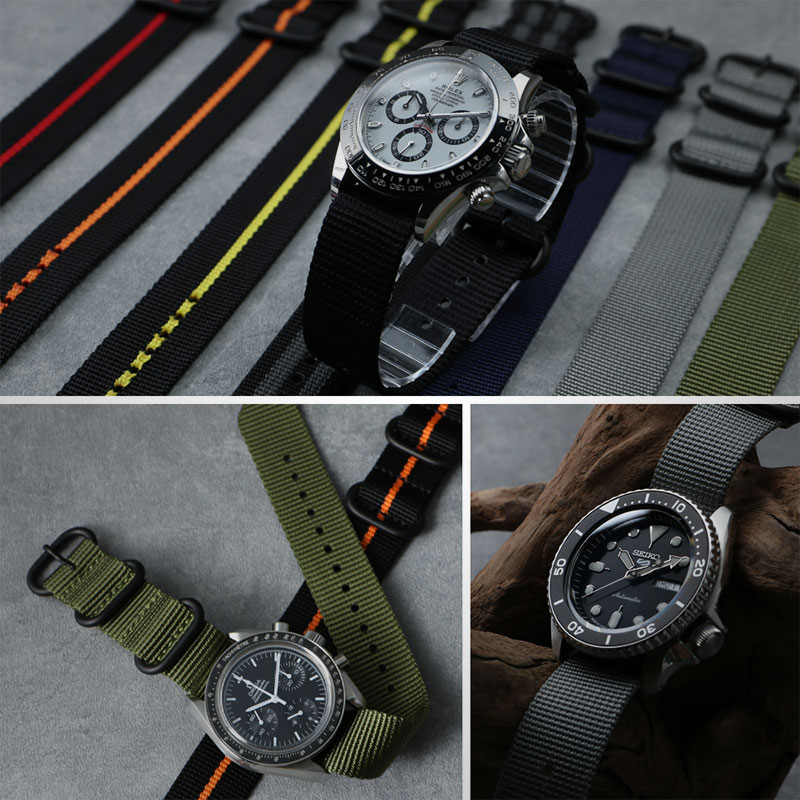 MOD エムオーディー ZULU NYLON STRAP ズールー ナイロン ストラップ 22mm 24mm