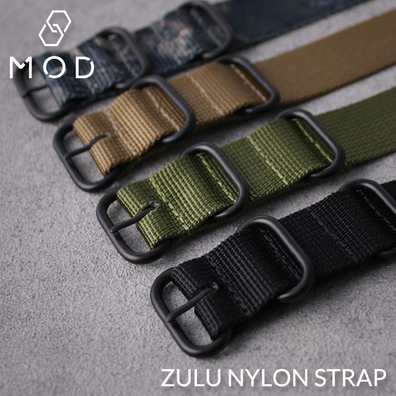 MOD エムオーディー ZULU NYLON STRAP ズールー ナイロン ストラップ 22mm 24mm