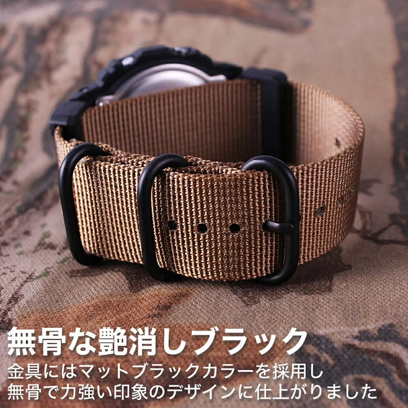 MOD エムオーディー ZULU NYLON STRAP ズールー ナイロン ストラップ 22mm 24mm
