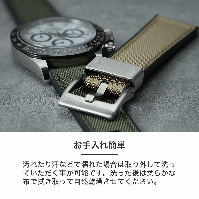 ロレックス 対応】ROLEX MOD FKM ラバー ストラップ カン幅 ラグ幅 20