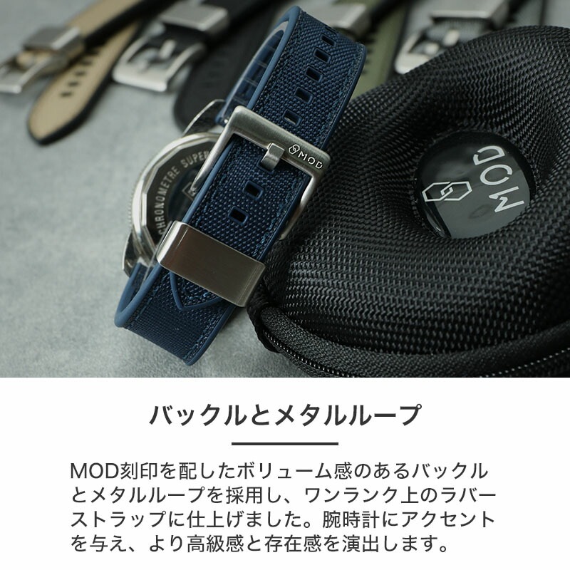 ブライトリング 対応】BREITLING MOD FKM ラバー ストラップ カン幅
