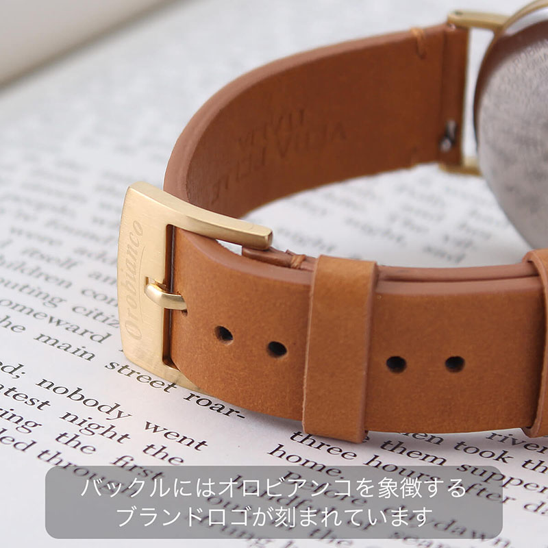 Orobianco オロビアンコ イタリアンレザーベルト 18mm レザー