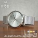 【innovator対応】MOD エムオーディー ミラネーゼ メタル メッシュ ベルト MILANESE METAL MESH STRAP ステンレススティール イノベーター 49963|ア行|ブラン