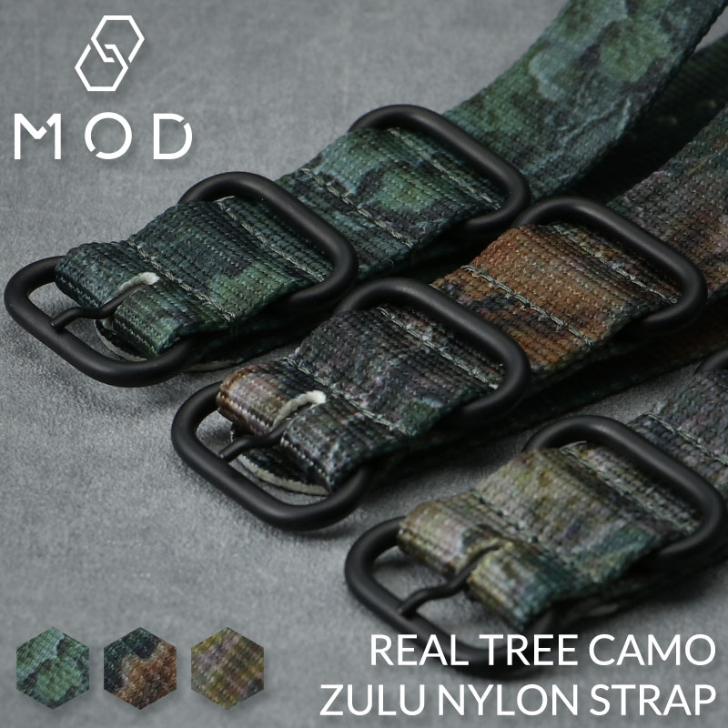 MOD ZULU NYLON STRAP ズールーナイロン 交換用 腕時計 ベルト シングル 引き通しタイプ 3リング ナイロン 20mm 22mm 24mm
