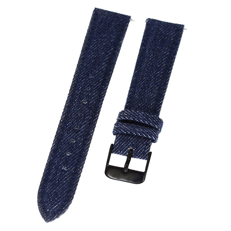 MOD エムオーディー DENIME LEATHER STRAP デニム レザーベルト 18mm レザー ブルー ブラック 49667