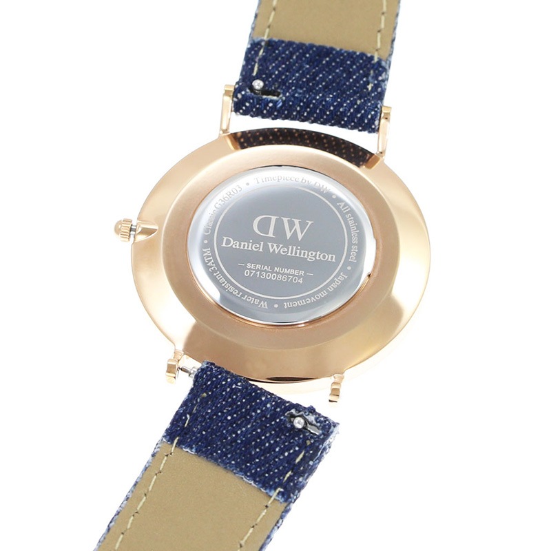 MOD エムオーディー DENIME LEATHER STRAP デニム レザーベルト 18mm レザー ブルー ブラック 49667