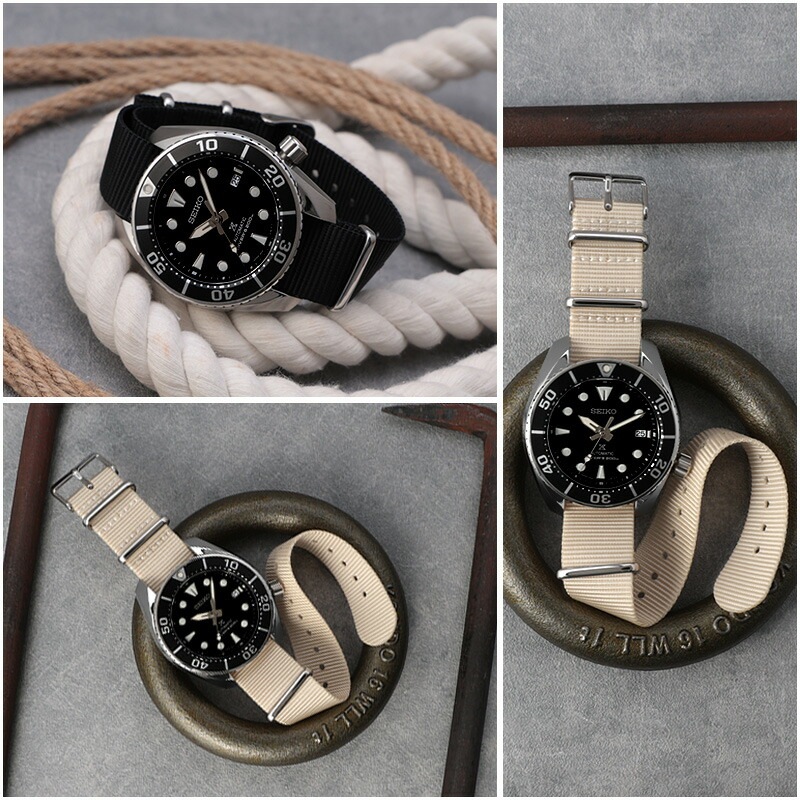 SEIKO PROSPEX 互換 ベルト】 MOD NYLON NATO TYPE STRAP SIERRA