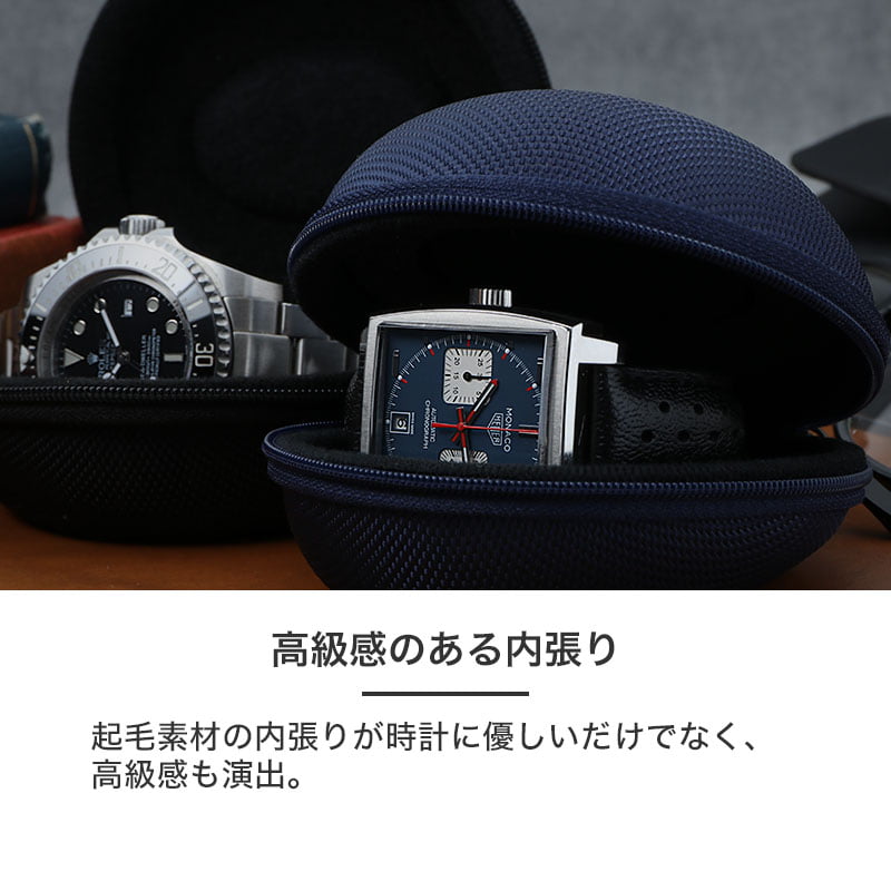 【高級時計にも対応!!硬質強化ナイロン 時計 ケース】腕時計ケース 腕時計 携帯時計ケース 収納ケース 1本用 ボックス 1本 持ち運び 軽い 丈夫 軽量 人気 おすすめ 寝室 旅行 海 ジム ロッカー 銭湯 出張 サウナ 病院 海外 ホテル バッグ 仕事 付け替え 外す 携帯 ドーナツ型