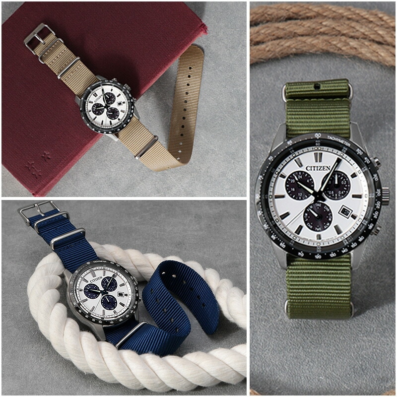 CITIZEN 互換 ベルト】 MOD NYLON NATO TYPE STRAP SIERRA ナイロン