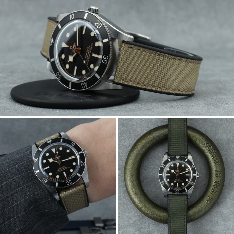 チューダー TUDOR 対応】MOD FKM ラバー ストラップ カン幅 ラグ幅 20