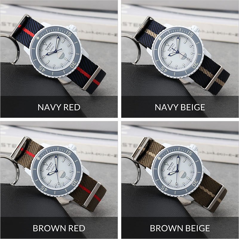 ブランパン スウォッチ 対応 ベルト】MOD プレミアム ナイロン