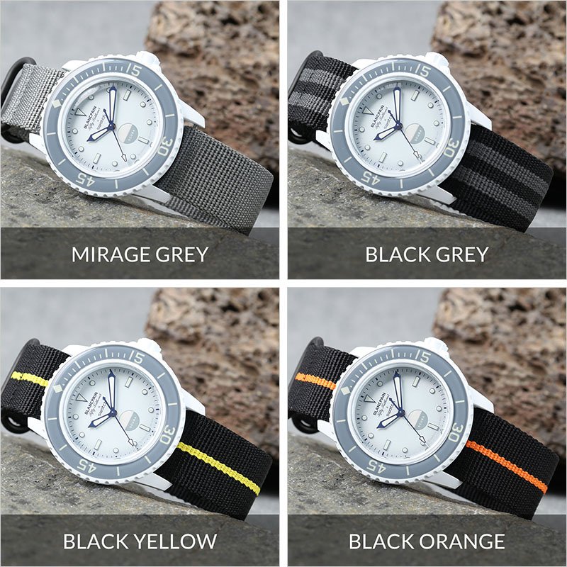 ブランパン スウォッチ 対応 ベルト】MOD ZULU ズールー ストラップ