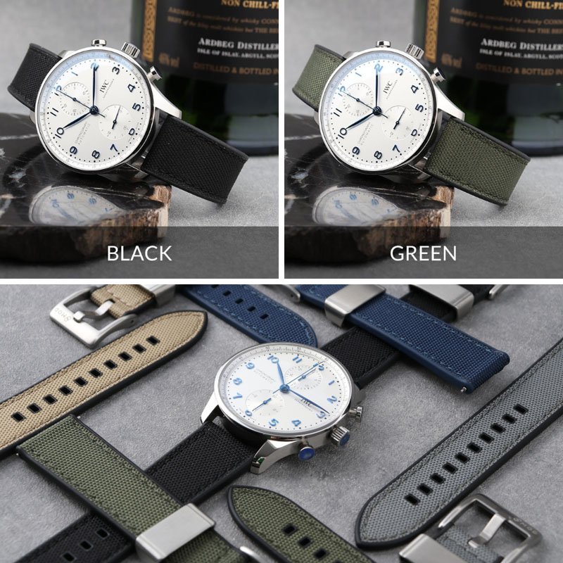 アイダブリューシー IWC 対応】MOD FKM ラバー ストラップ カン幅 ラグ