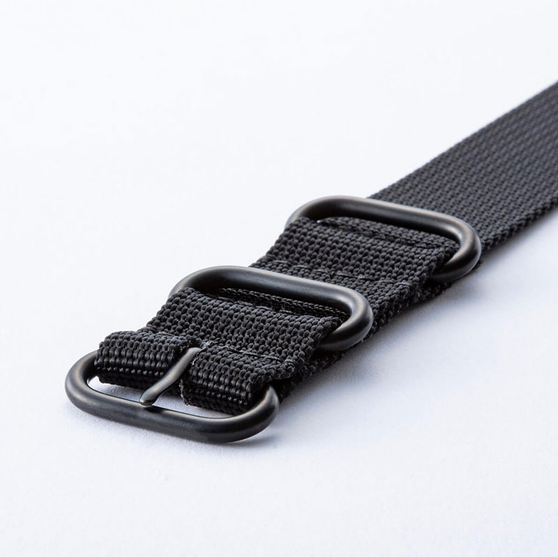 【G-SHOCK対応】MOD クールブラック ZULU NYLON STRAP 24mm ナイロン ジーショック Gショック GSHOCK