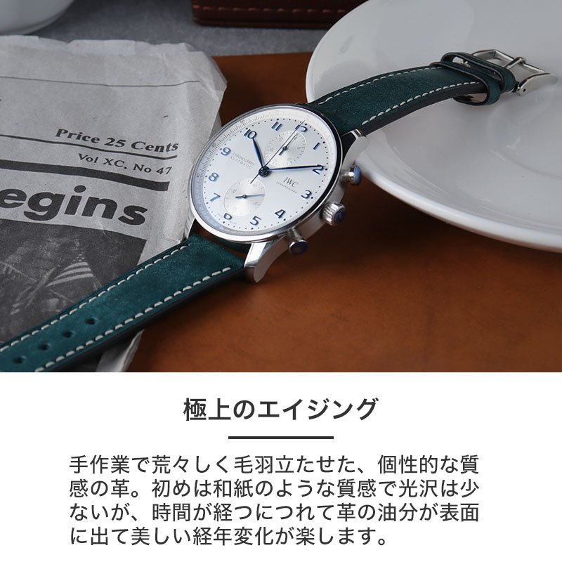 アイダブリューシー IWC 対応】MOD PUEBLO LEATHER STRAP プエブロ