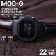 【G-SHOCK対応 アダプターセット】【DW 5600 5600BB 対応】BAMBI バンビ スコッチガード 強力撥水 レザーベルト 22mm レザー ブラックオレンジ ブラックレッド 49579