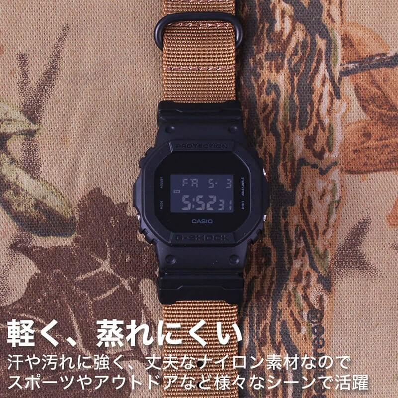 【G-SHOCK対応】MOD リアルツリーカモ ZULU NYLON STRAP 24mm ナイロン ジーショック Gショック GSHOCK