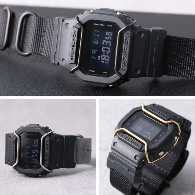 【G-SHOCK 互換 メタルバンパー】 MOD PROTECTION BUMPER DIFENDER プロテクションバンパー ディフェンダー G-SHOCK カスタム パーツ 部品 GA-100/110用 5600用 2100用 GXW-56/GX-56用 6900用 ステンレス
