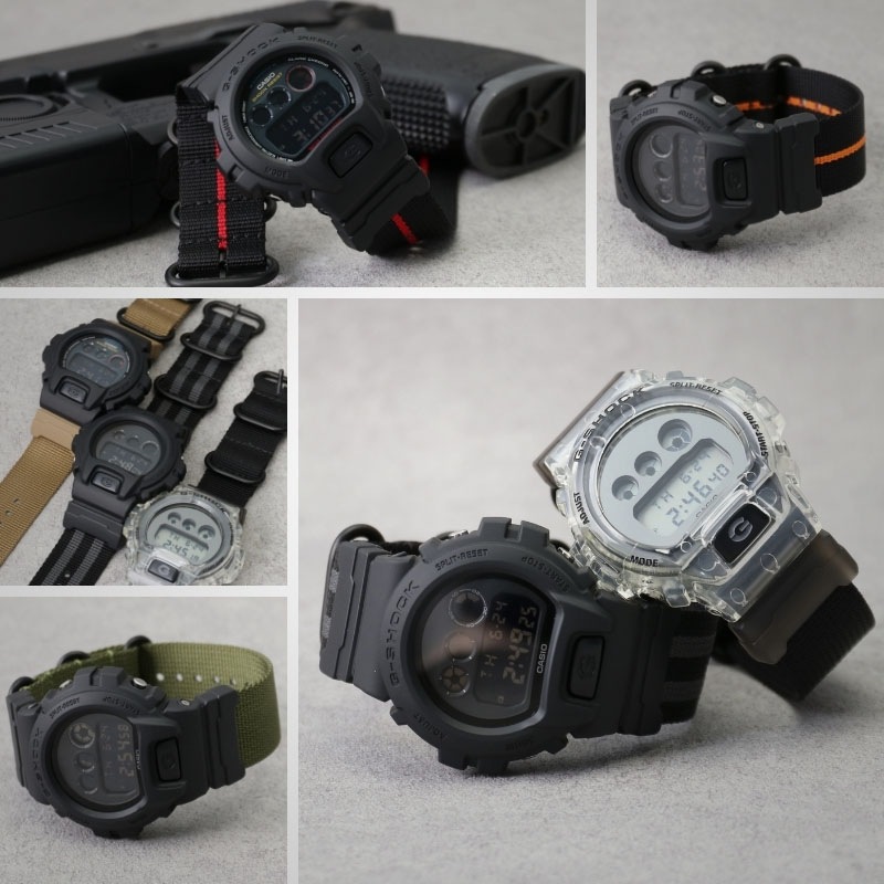 G-SHOCK 6900 対応 ナイロンベルト】Gショック ZULU NATO タイプ