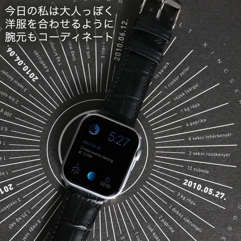 アップルウォッチ バンド 強力撥水 レザーベルト 本革 シリーズ series 5/4/3/2/1 38/40/42/44mm ミリ 対応 AppleWatch 替えベルト ベルト 交換用 22mm 幅 皮革 スコッチガード
