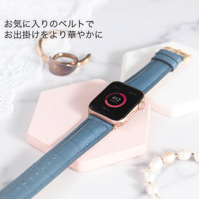 アップルウォッチ バンド 強力撥水 レザーベルト 本革 シリーズ series 5/4/3/2/1 38/40/42/44mm ミリ 対応 AppleWatch 替えベルト ベルト 交換用 22mm 幅 皮革 スコッチガード