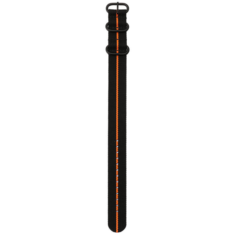 【スントコア対応】MOD ブラックオレンジ ZULU NYLON STRAP 24mm ナイロン スント コア オールブラック SUUNTO CORE ALLBLACK 49994
