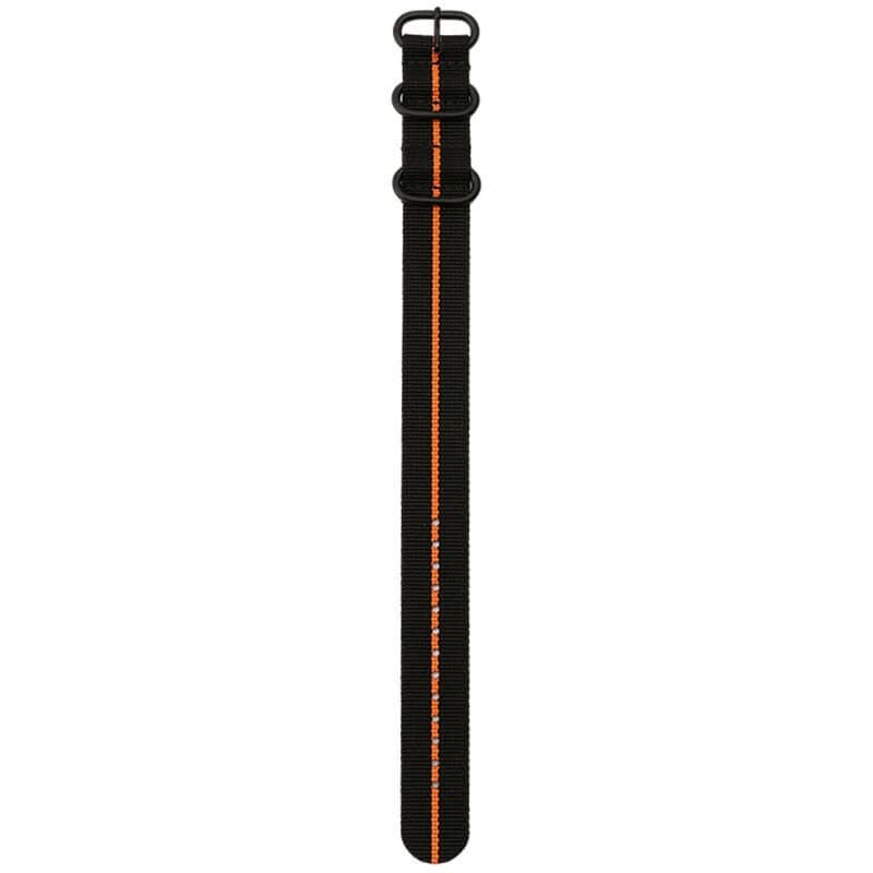 スントコア対応】MOD ブラックオレンジ ZULU NYLON STRAP 24mm