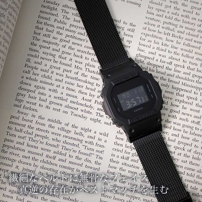 【G-SHOCK対応】MOD メタル メッシュベルト STRAP 22mm ナイロン ジーショック Gショック GSHOCK