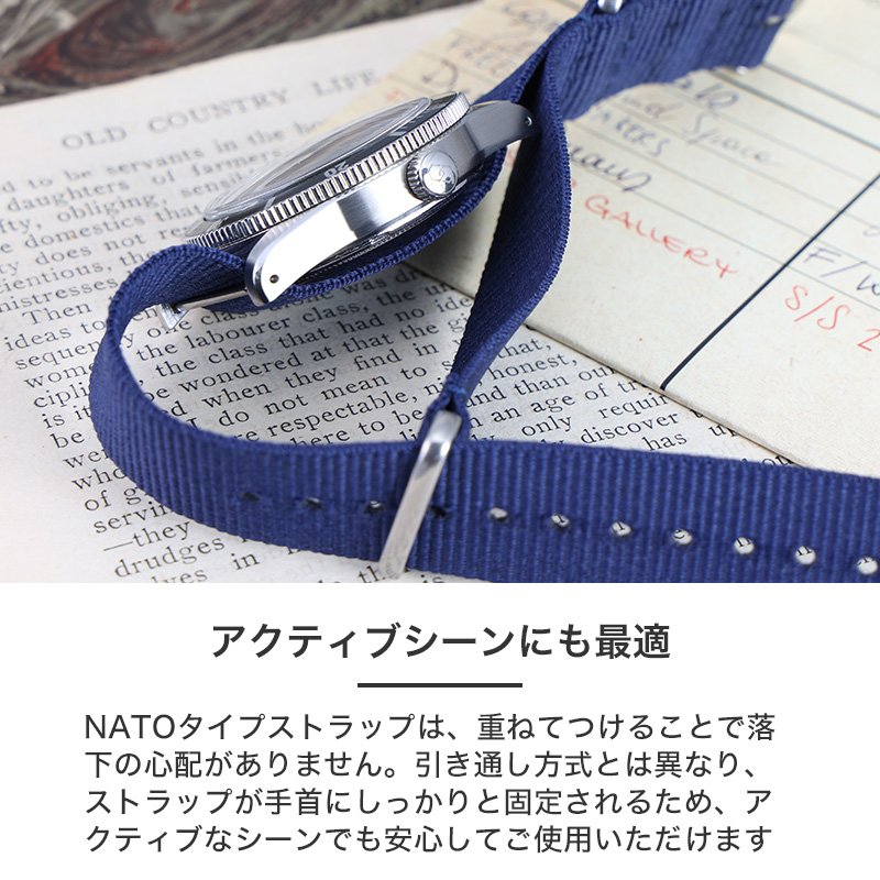 MOD LEGACY レガシー ナイロンNATO ソーラー 腕時計 メンズウォッチ ヴィンテージダイバーズデザイン ステンレス ナイロン 38mm