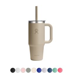 24 oz Travel Tumbler Clear Lid
