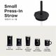 Small Press-In Straw Lid