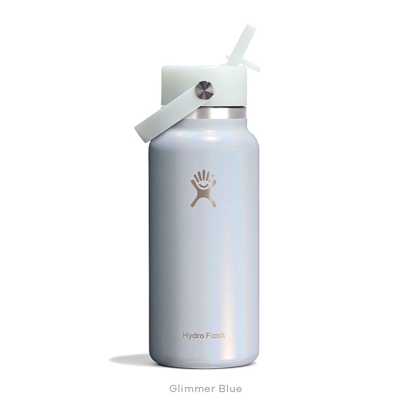 【日本未発売色】Hydro Flask 32oz Glimmer Blue Hydro Flask｜Hydration｜GLIMMER 32 oz Flex Straw