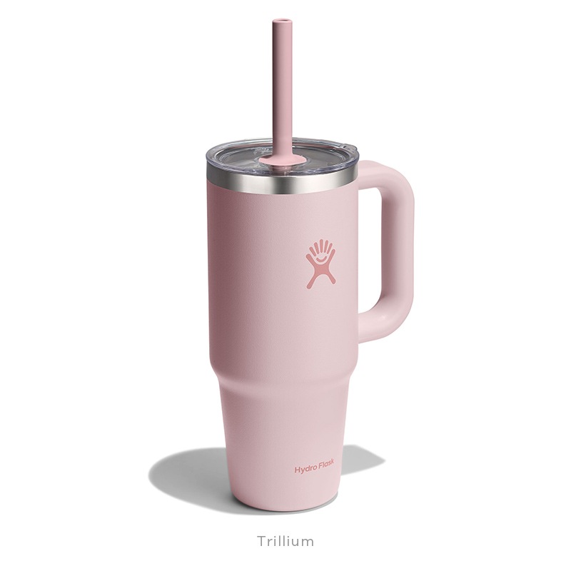 24 oz Travel Tumbler Clear Lid