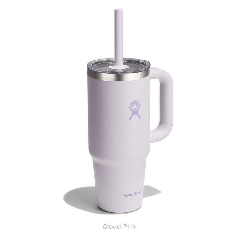 24 oz Travel Tumbler Clear Lid
