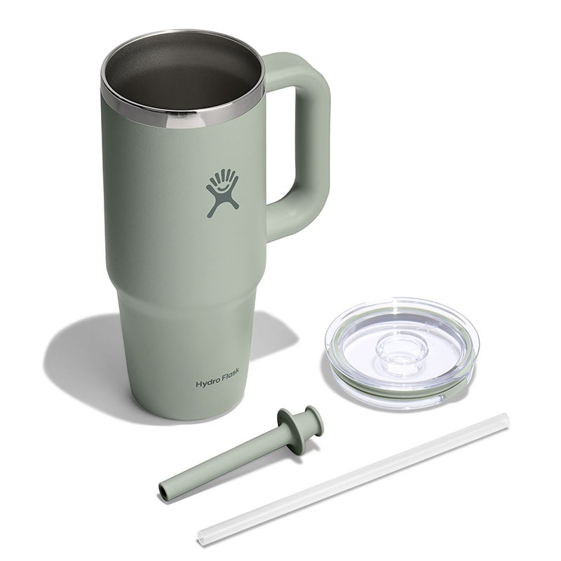 24 oz Travel Tumbler Clear Lid