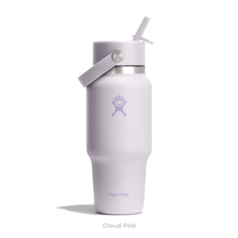 24 oz Travel Bottle With Wide Flex Straw