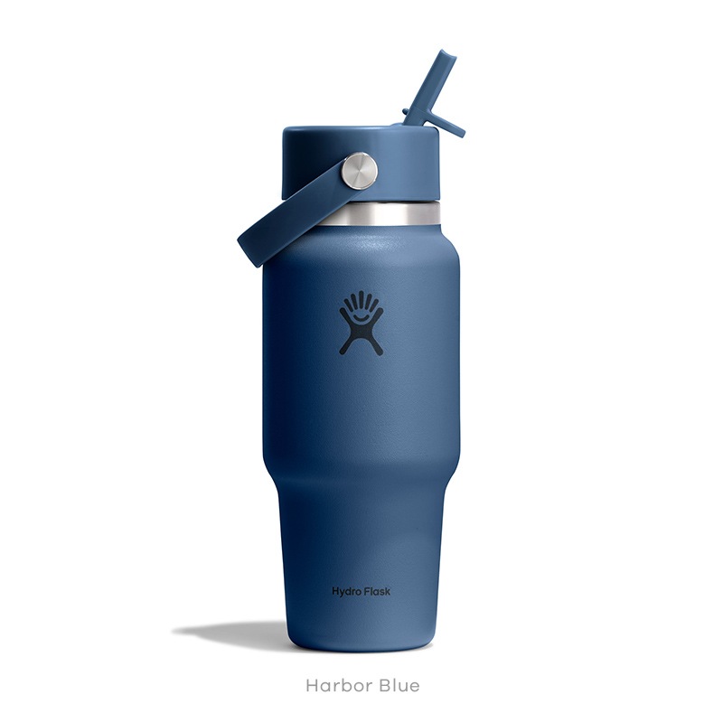 24 oz Travel Bottle With Wide Flex Straw