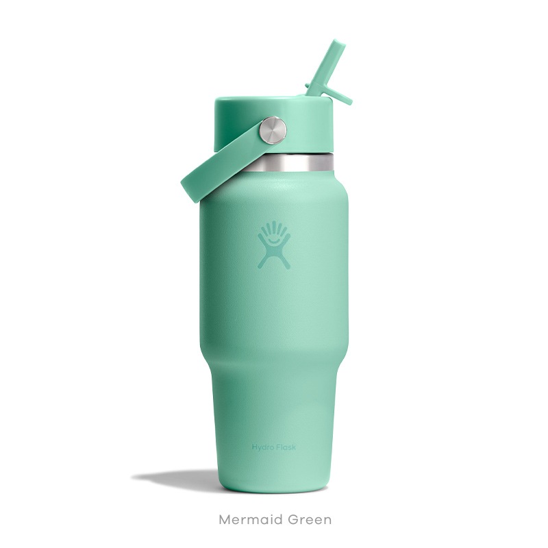 24 oz Travel Bottle With Wide Flex Straw