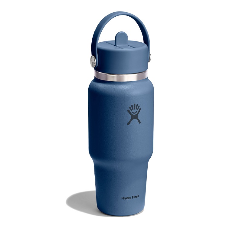 24 oz Travel Bottle With Wide Flex Straw