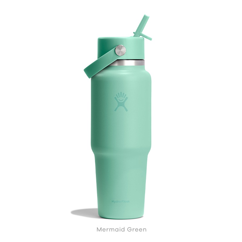 32 oz Travel Bottle With Wide Flex Straw
