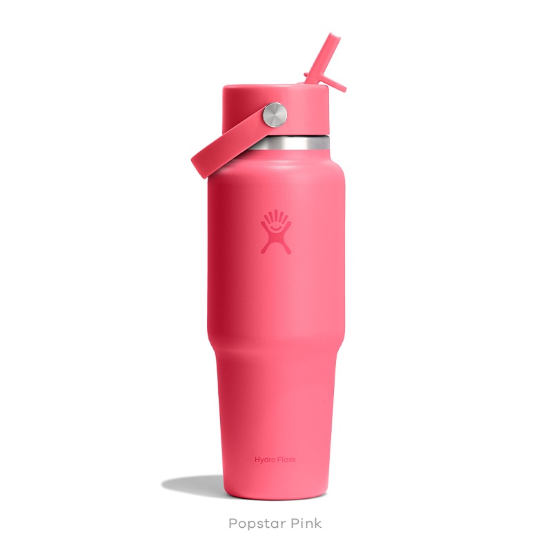 32 oz Travel Bottle With Wide Flex Straw