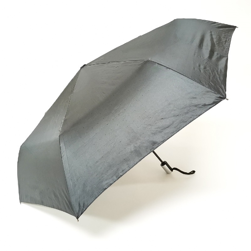 自動開閉　紳士用折りたたみ傘　ドット柄　雨晴兼用傘