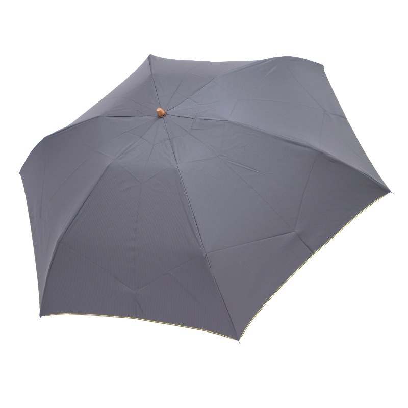 紳士用折りたたみ傘　3D凹凸ストライプジャガード　手開き　雨晴兼用傘